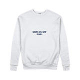 Mini Is My Bestie Sweatshirt — Beyaz — ön görünüm