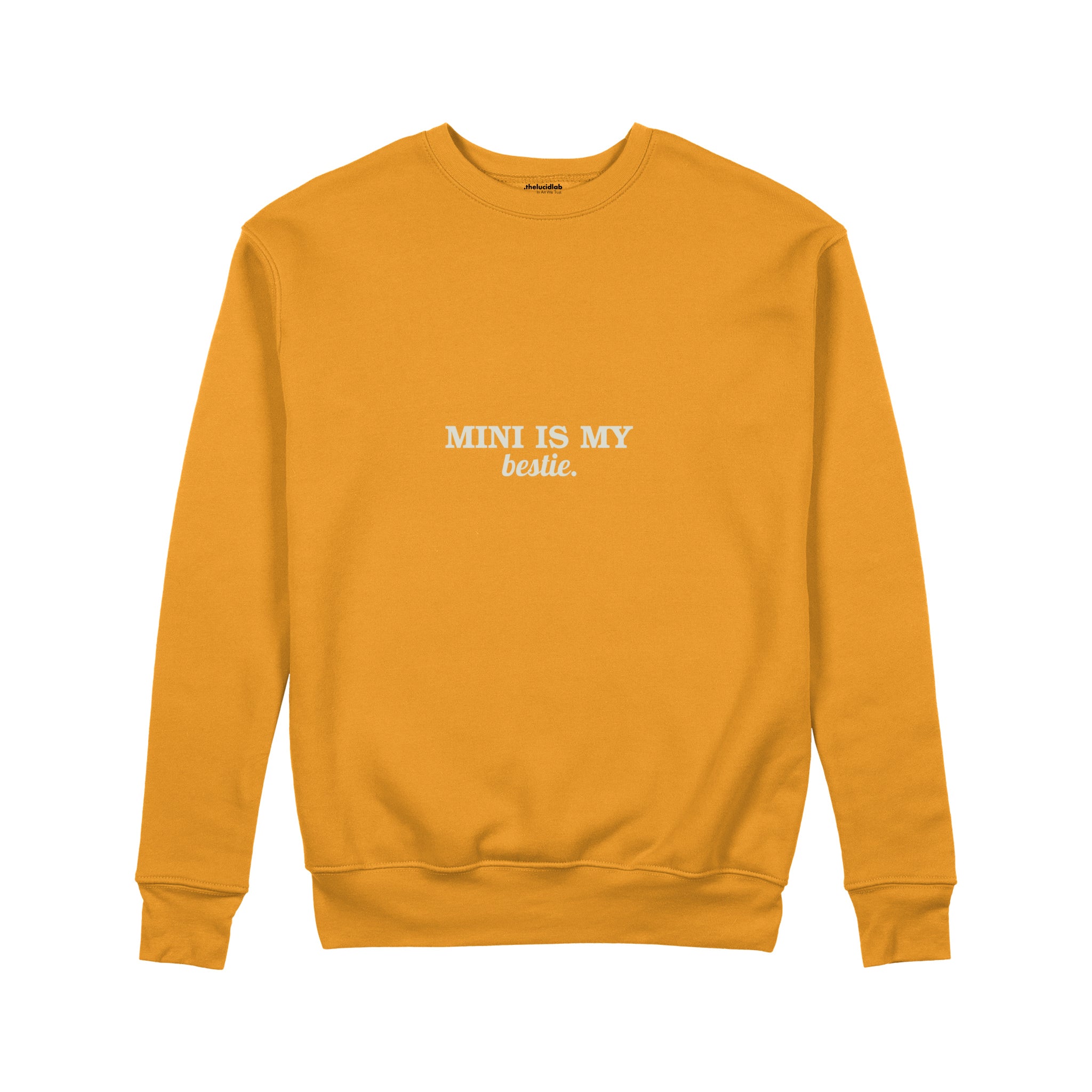 Mini Is My Bestie Sweatshirt — Turuncu — ön görünüm