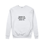 Home Is Where My Mini Is Sweatshirt — Beyaz — ön görünüm