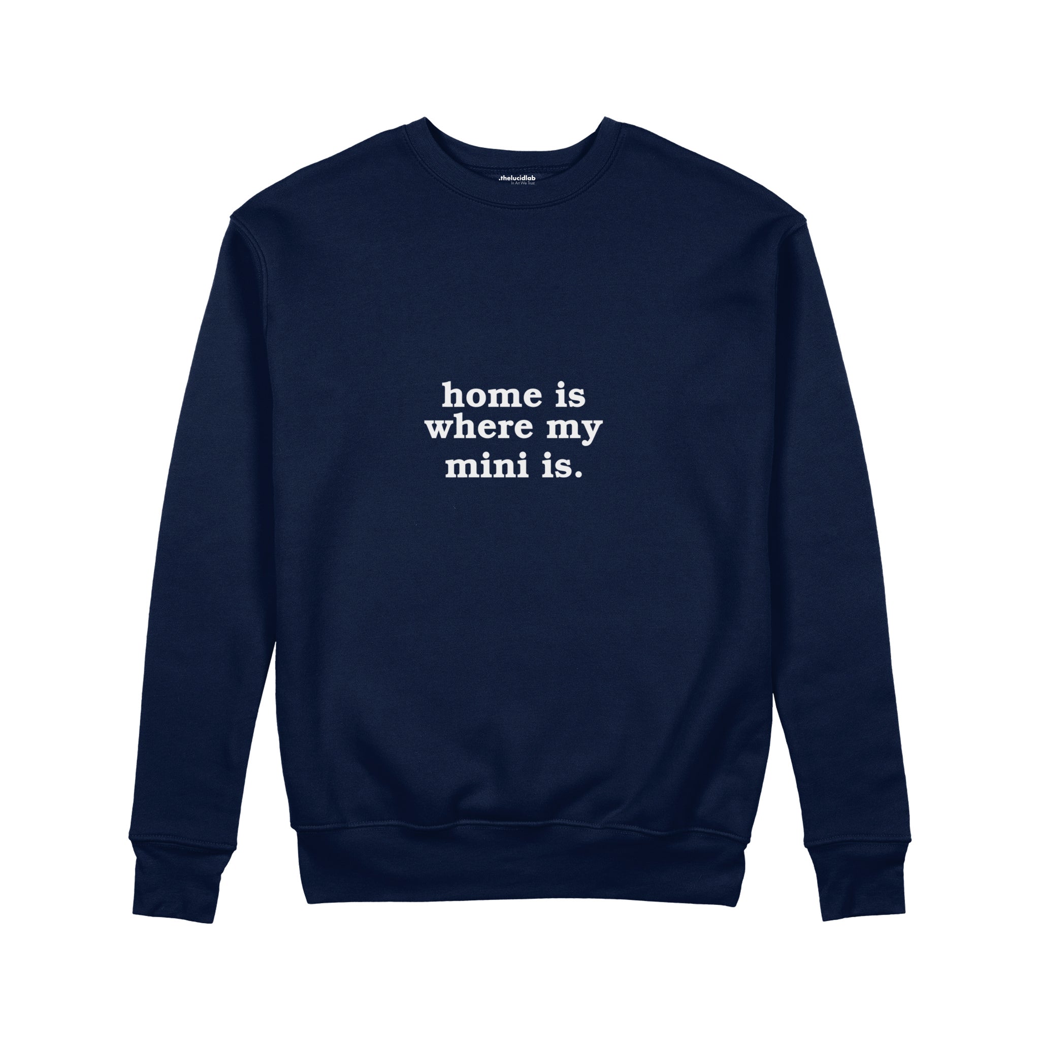 Home Is Where My Mini Is Sweatshirt — Lacivert — ön görünüm