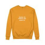 Home Is Where My Mini Is Sweatshirt — Turuncu — ön görünüm