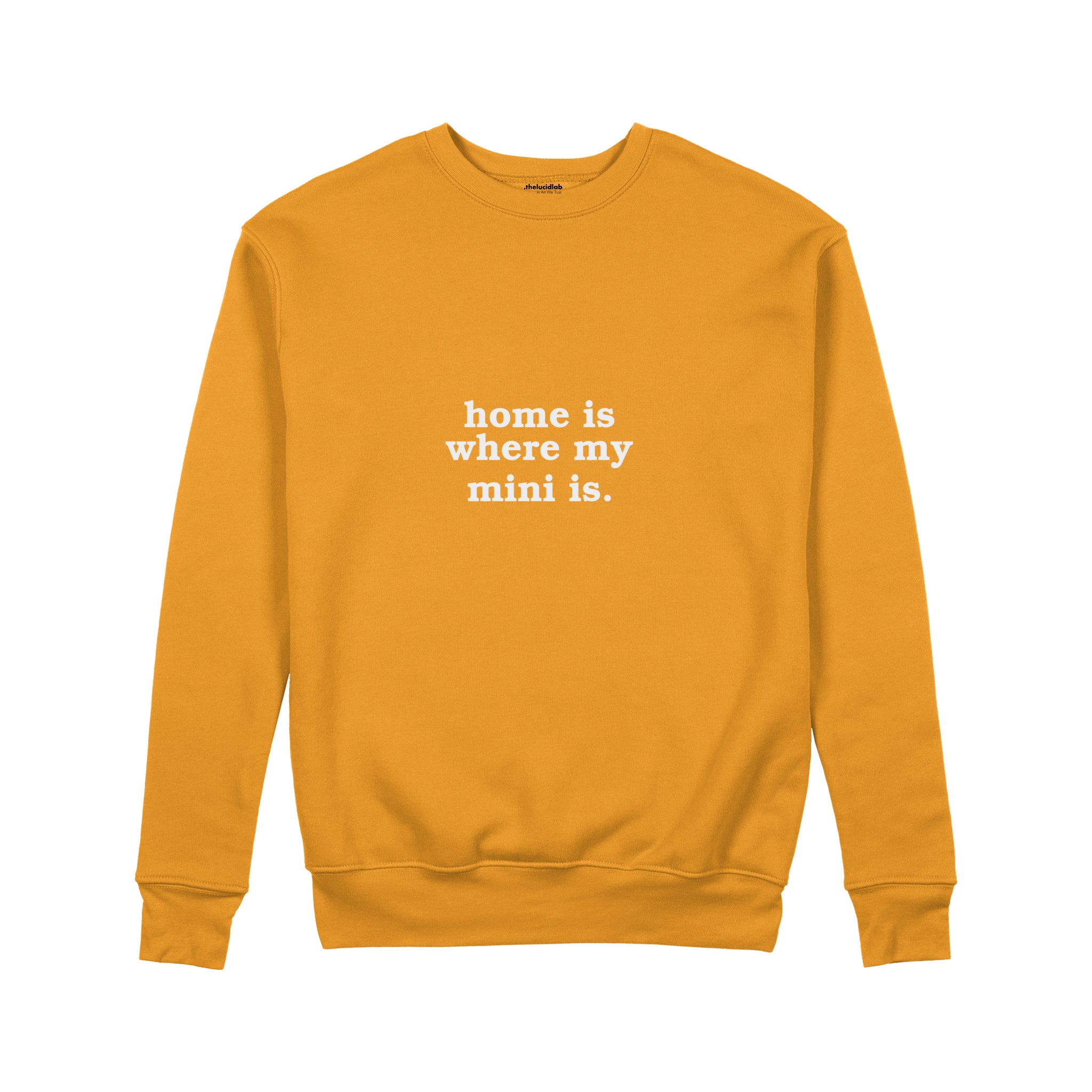 Home Is Where My Mini Is Sweatshirt — Turuncu — ön görünüm