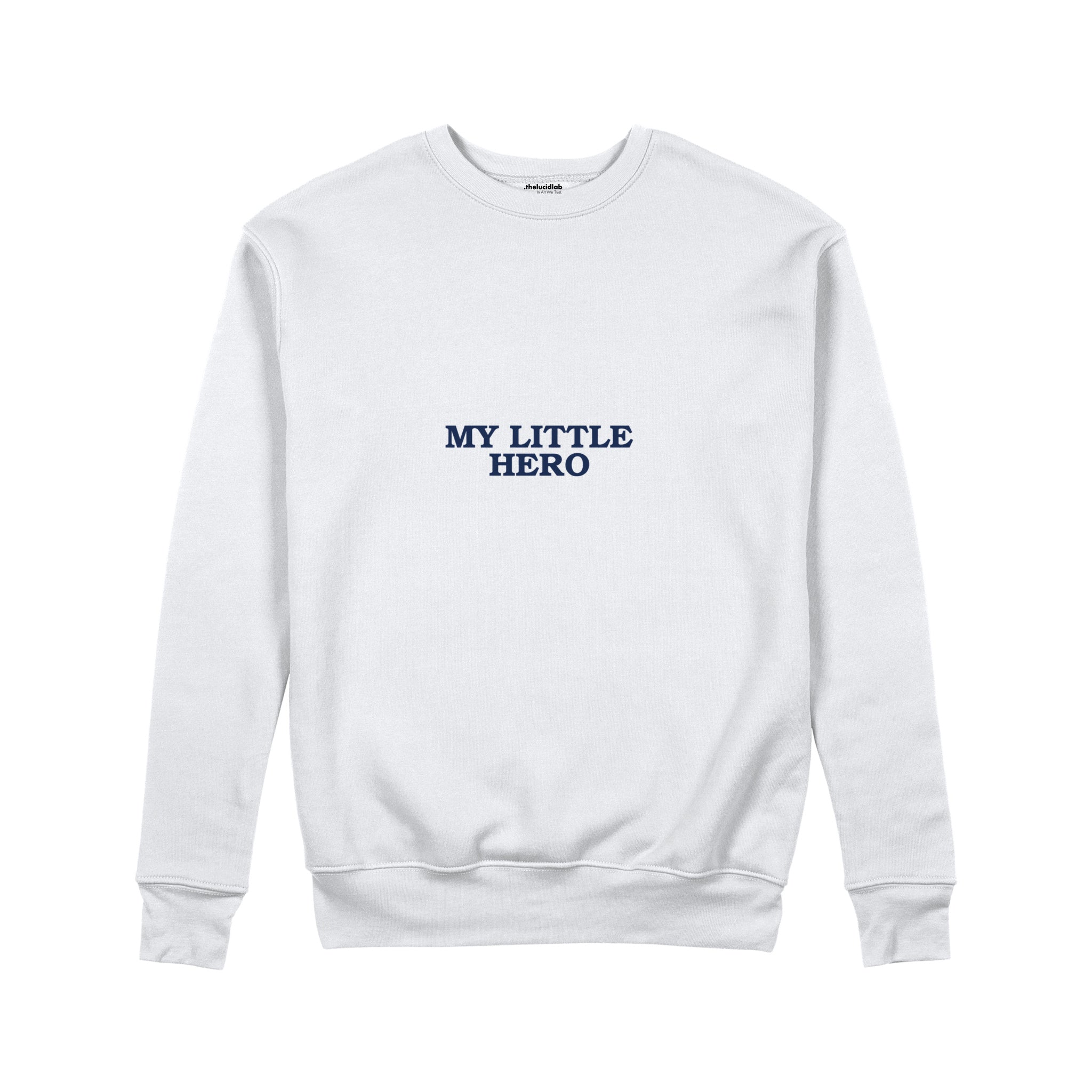 My Little Hero Sweatshirt — Beyaz — ön görünüm