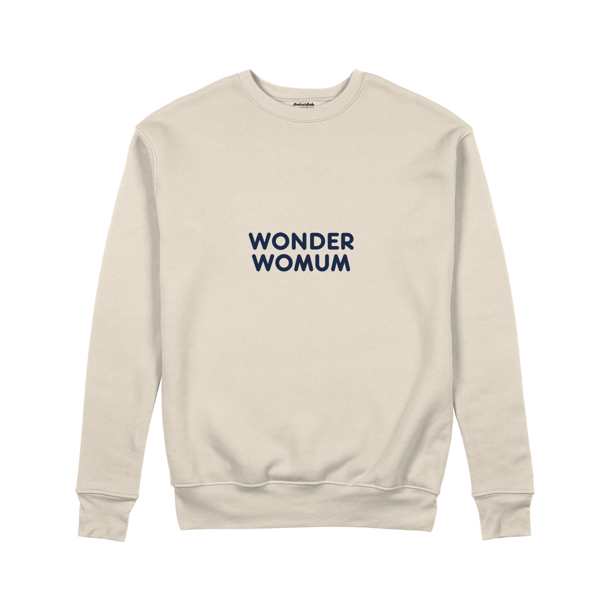 Wonderwomum Sweatshirt — Bej — ön görünüm