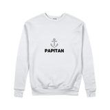 Papitan Sweatshirt — Beyaz — ön görünüm