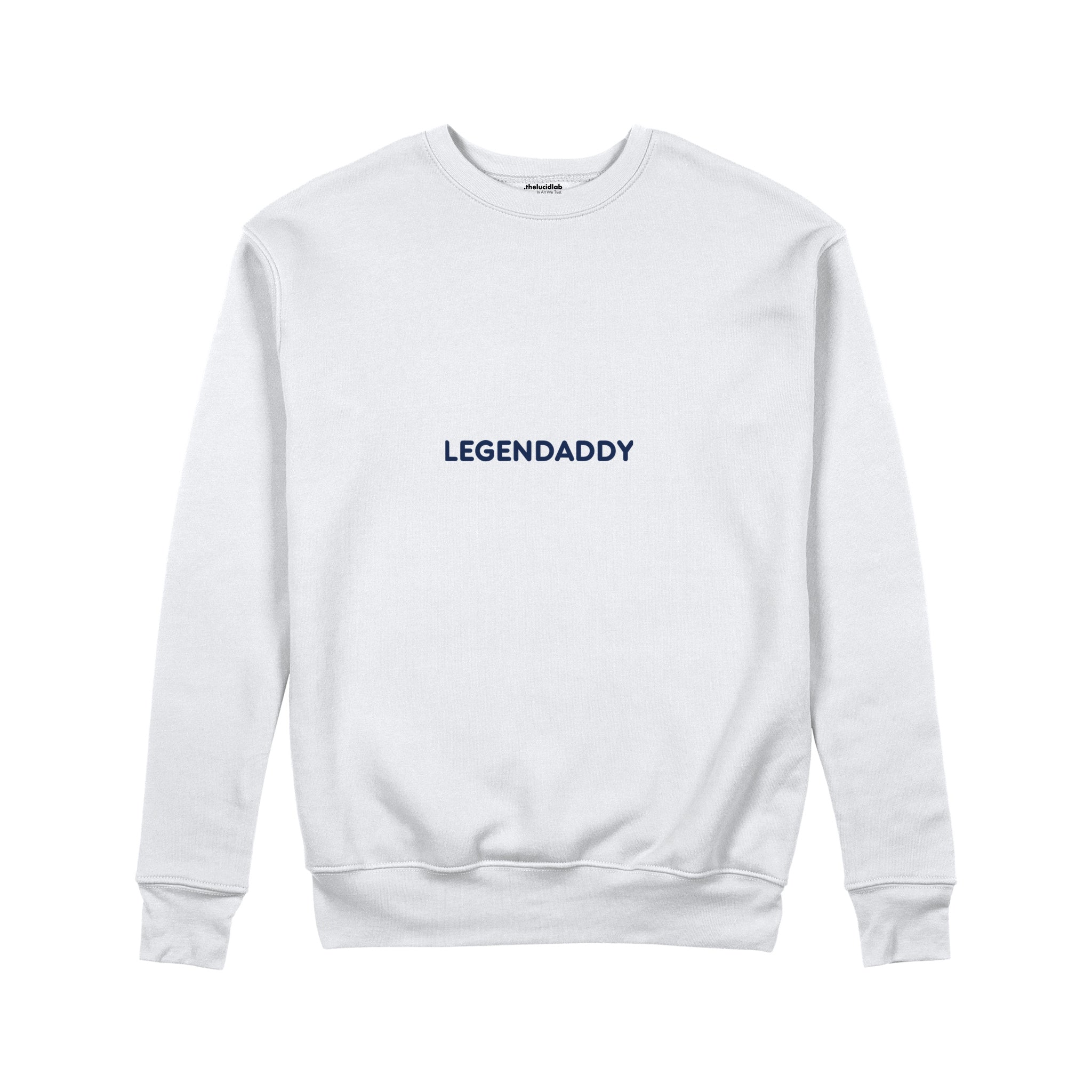 Legendaddy Sweatshirt — Beyaz — ön görünüm