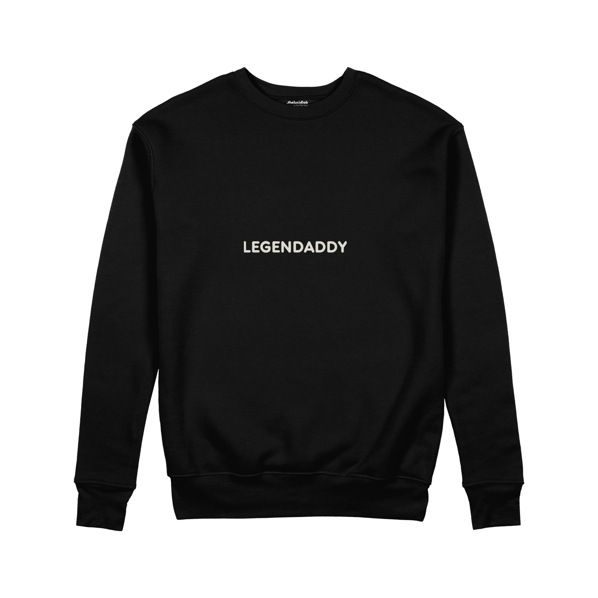 Legendaddy Sweatshirt — Siyah — ön görünüm