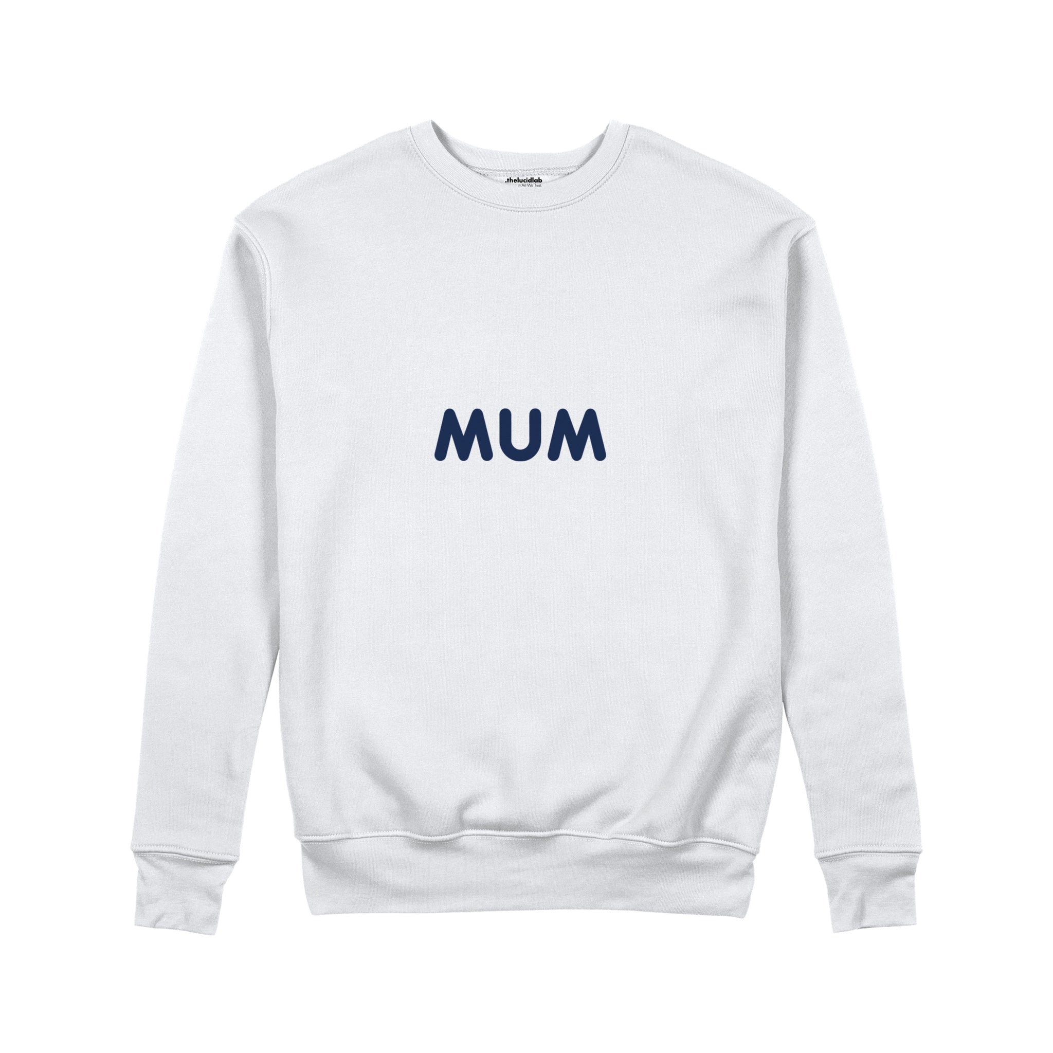 Mum Sweatshirt — Beyaz — ön görünüm