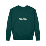Mama Sweatshirt — Koyu Yeşil — ön görünüm