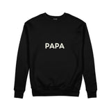 Papa Sweatshirt — Siyah — ön görünüm