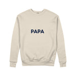 Papa Sweatshirt — Bej — ön görünüm