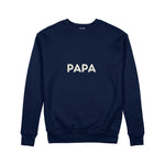 Papa Sweatshirt — Lacivert — ön görünüm