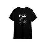 F*CK YOU Pie Chart Tişört – Siyah – sırt baskısı
