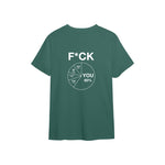 F*CK YOU Pie Chart Tişört – Yeşil – sırt baskısı