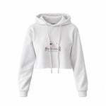 Find Your Balance crop hoodie — Beyaz, ön görünüm