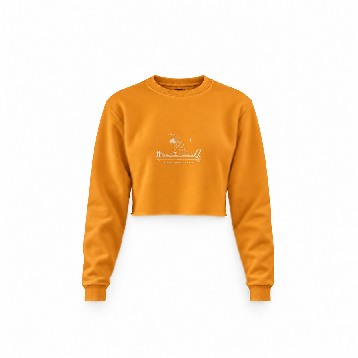 Find Your Balance crop sweatshirt — Turuncu, ön görünüm