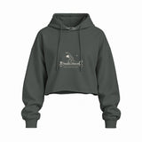 Find Your Balance oversize crop hoodie — Antrasit, ön görünüm