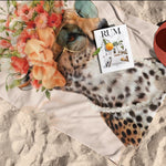 Floral Leopard Plaj Havlusu
