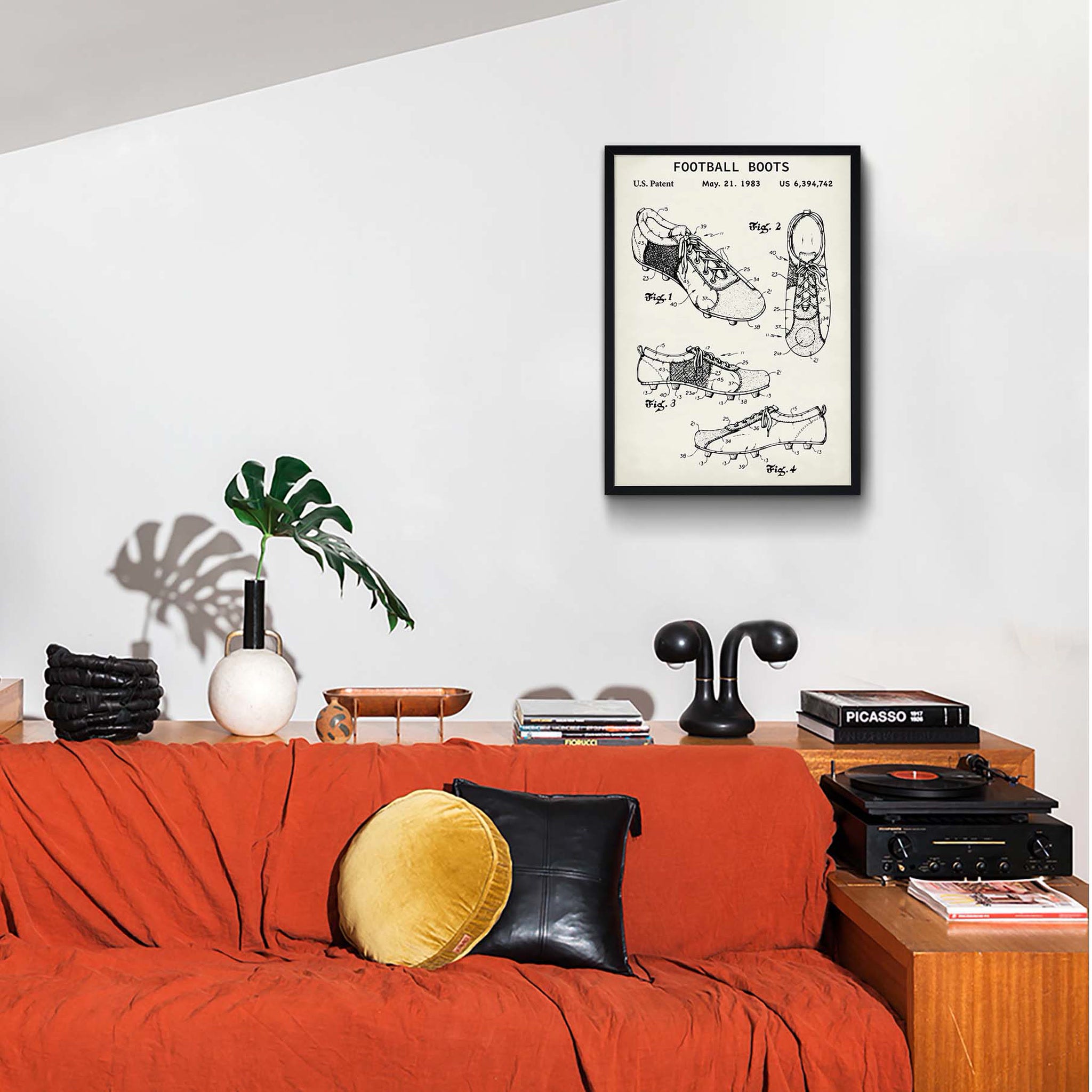 Football Boots Ivory - Krampon Poster