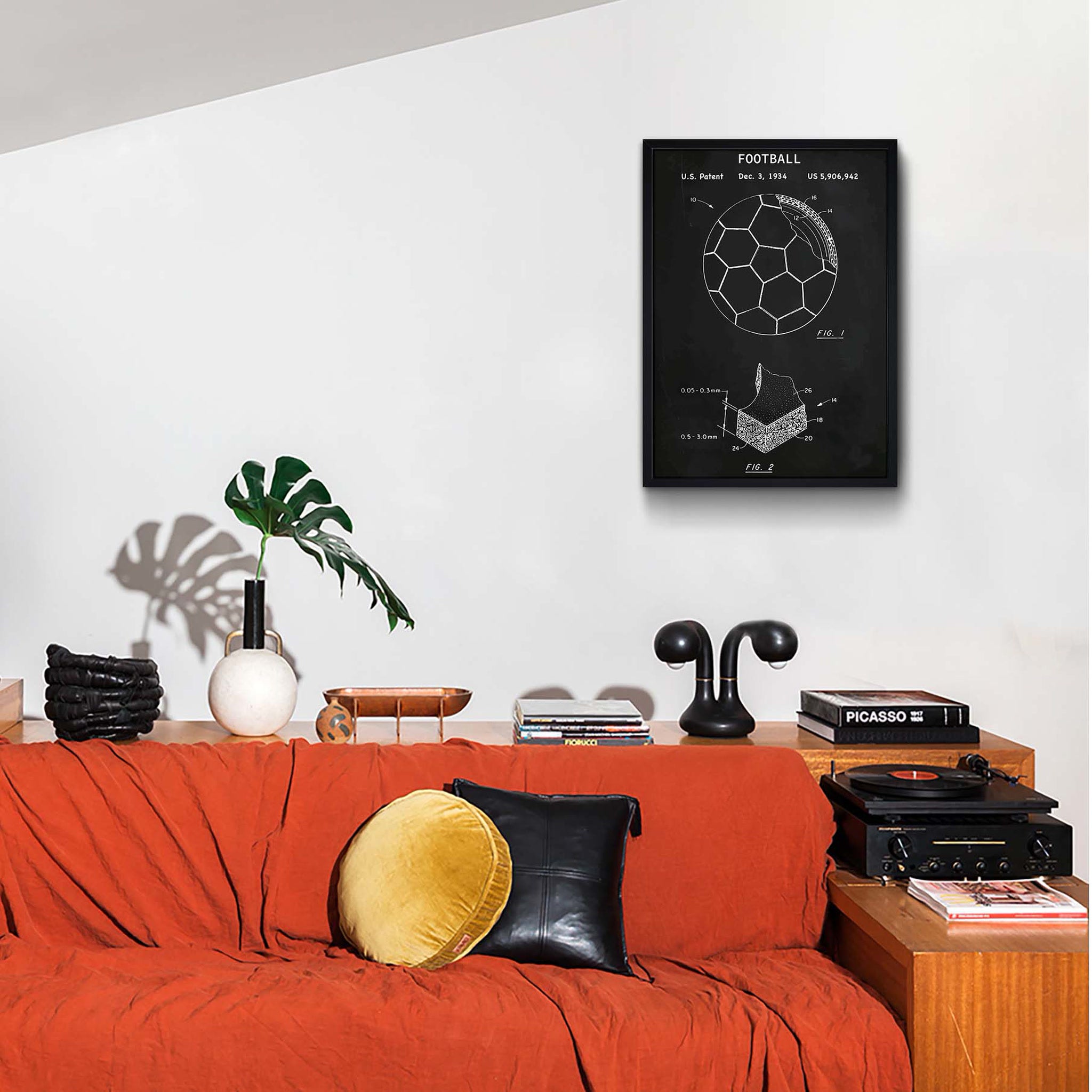 Football Chalkboard - Futbol Topu Poster