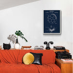 Football Navyblue - Futbol Topu Poster