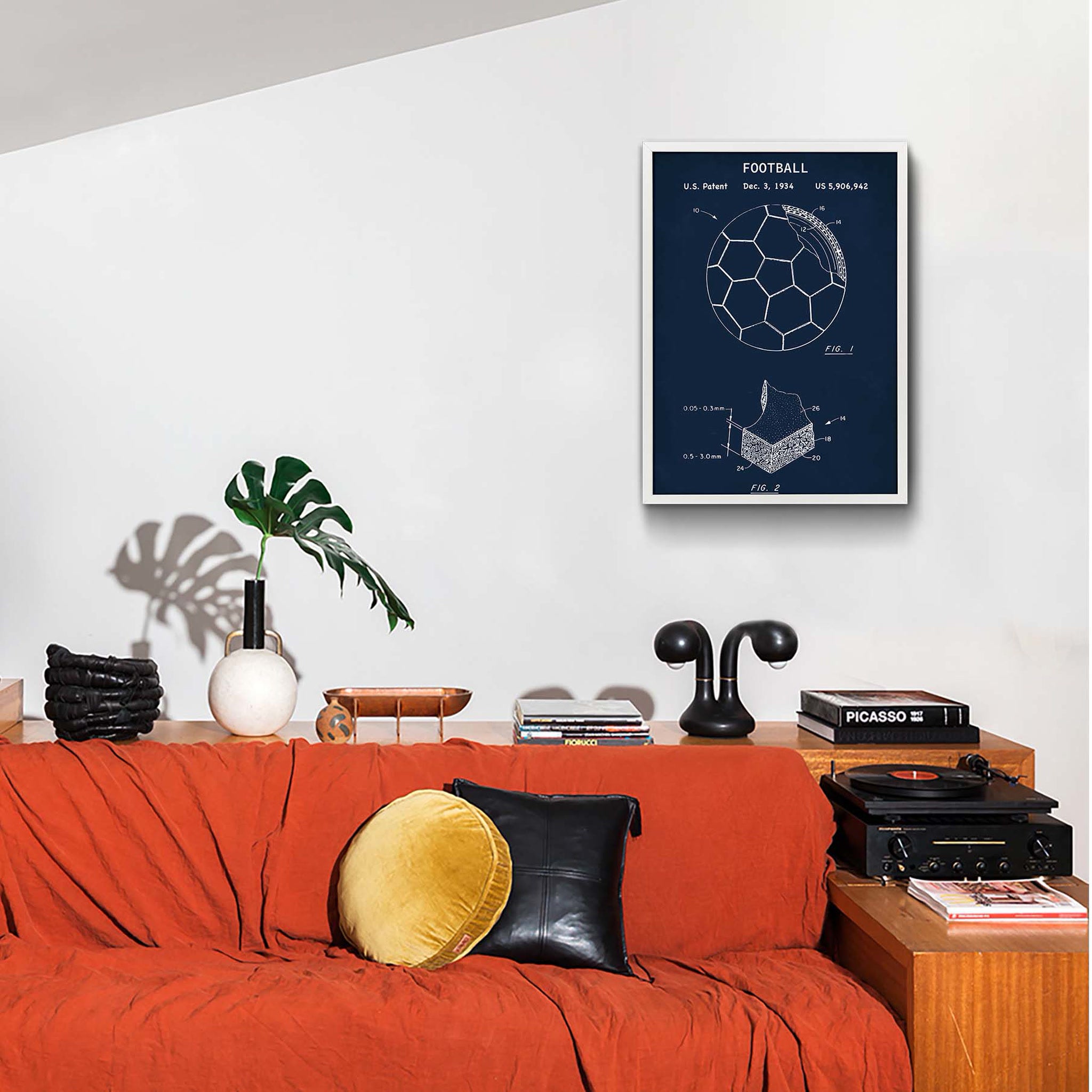 Football Navyblue - Futbol Topu Poster