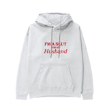 For My Husband Hoodie - Beyaz - ön görünüm