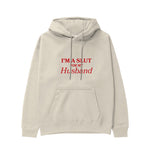 For My Husband Hoodie - Krem - ön görünüm