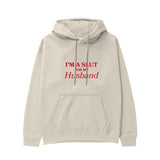 For My Husband Hoodie - Krem - ön görünüm