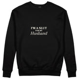 For My Husband Sweatshirt - Siyah - ön görünüm