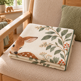 Forest Friends Polar Bebek Battaniyesi — Katlı görünüm