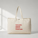Fuck Nudes Daily Tote Bag – ön görünüm