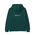 FUCK U Hoodie - Koyu Yeşil - arka görünüm