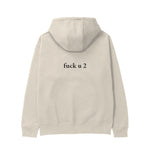 FUCK U Hoodie - Krem - arka görünüm