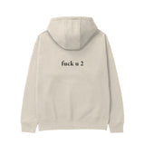 FUCK U Hoodie - Krem - arka görünüm