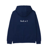 FUCK U Hoodie - Lacivert - arka görünüm