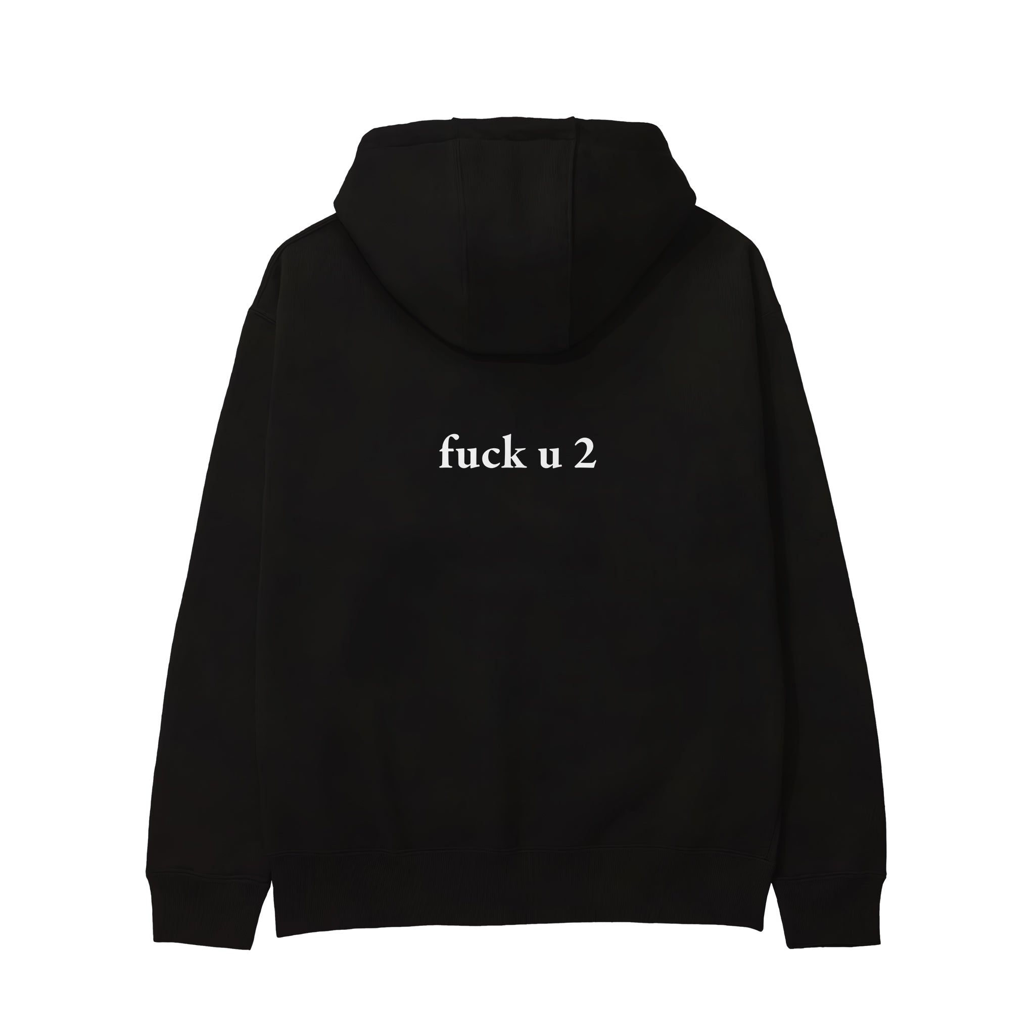FUCK U Hoodie - Siyah - arka görünüm