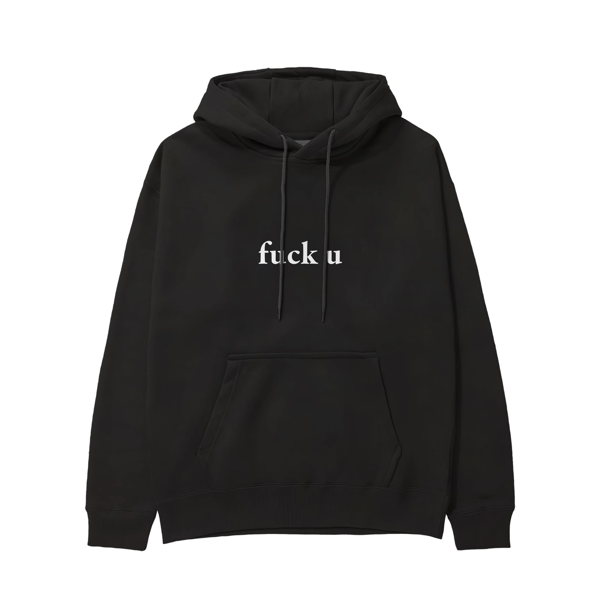 FUCK U Hoodie - Siyah - ön görünüm