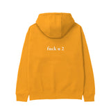 FUCK U Hoodie - Turuncu - arka görünüm