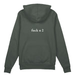 FUCK U Oversize Hoodie - Antrasit - arka görünüm