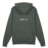 FUCK U Oversize Hoodie - Antrasit - arka görünüm