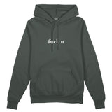 FUCK U Oversize Hoodie - Antrasit - ön görünüm