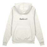 FUCK U Oversize Hoodie - Beyaz - arka görünüm