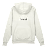 FUCK U Oversize Hoodie - Beyaz - arka görünüm