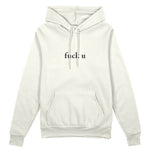 FUCK U Oversize Hoodie - Beyaz - ön görünüm