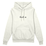 FUCK U Oversize Hoodie - Beyaz - ön görünüm
