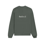 FUCK U Oversize Sweatshirt - Antrasit - arka görünüm