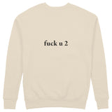 FUCK U Sweatshirt - Bej - arka görünüm