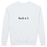 FUCK U Sweatshirt - Beyaz - arka görünüm