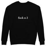 FUCK U Sweatshirt - Siyah - arka görünüm